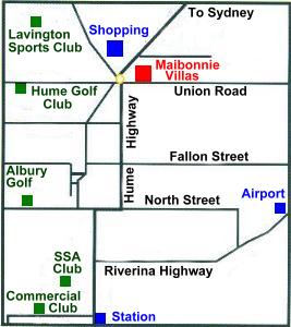 Maibonnie Villas location map